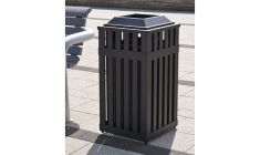 Marquis 15 Gallon Steel Slat Receptacles