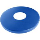 Flat Lid for Heavy-Duty Plastic-Coated Round Receptacles